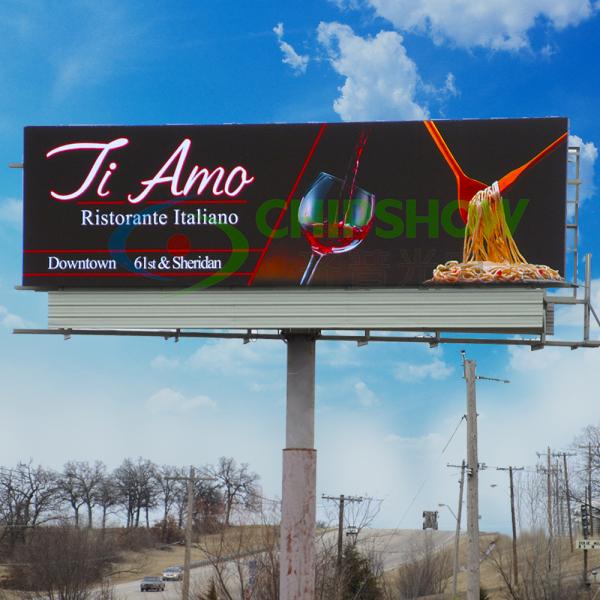 Outdoor Waterproof Advertising P10 P16 Pantalla LED Billboard Ventilation Panel