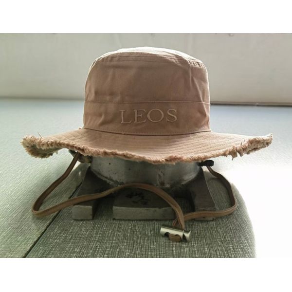 Casual Cotton Hat Mens Womens 280gsm Twill Fabric Frayed Brim Adjustable Cord Stopper Embroidery Logo Option
