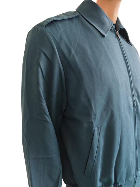 Customizable Fabric Standard Blue Uniform Jacket With 2 Pockets Winter Waterproof Breathable Polyester Military Jacket