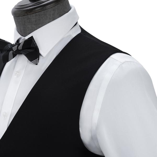 Custom Waistcoat Men Formal Suit Vest Polyester Solid Chalecos Hombre Casual Flax Vest