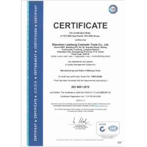 Shenzhen Leishang Cosmetic Co., Ltd. Сертификации