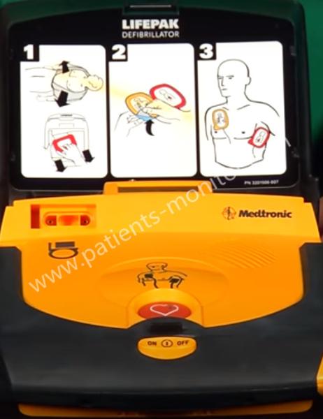 CR de Lifepak do controle de Med-tronic físico mais o equipamento do desfibrilador para o hospital
