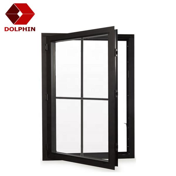 Двойник окна окна пассивного дома алюминиевый застеклил закаленную рукоятку вне Windows стекла