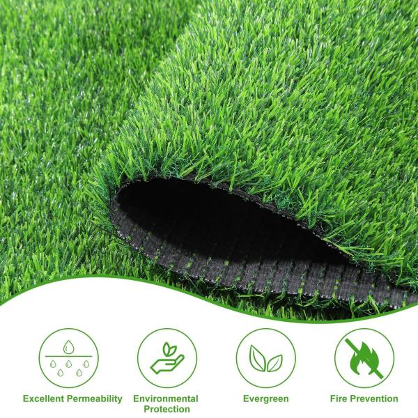 140 pontos/m2 de relva artificial PE com altura de pilha de 60 mm 18000 Dtex para futebol/desportos de futebol