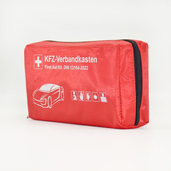 DIN13164-2022 Compliant Vehicle First Aid Kit with 3 Years Warranty and CE/ISO13485/MDR Certification