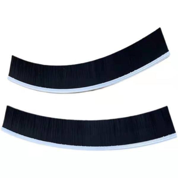 Nylon Bristles Metal Back Strip Brush With Galvanized Steel Backing