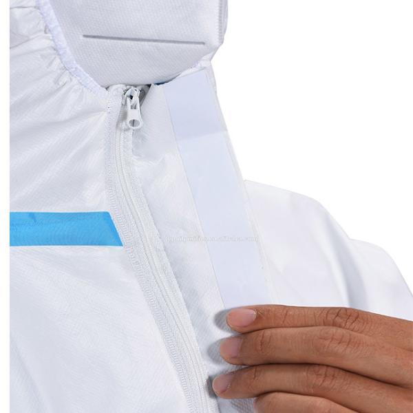 Safety Disposable Protective Suit  Non Woven Fabric Chemical Protective