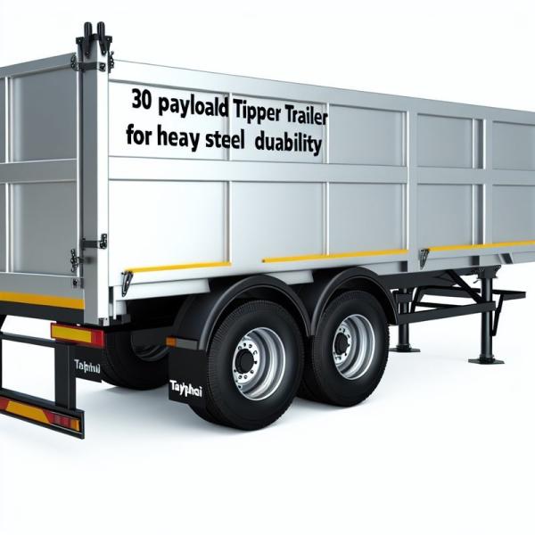 30 Payload Tipper Lorry Trailers Heavy-Duty Transport with Steel Durability Heavy-Duty Trailers for and Durable Transport