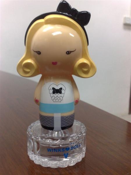 30ml Glass Happy Girl Perfume Bottle Caps For 15mm Crimp Bottle Neck / 9P Free PVC