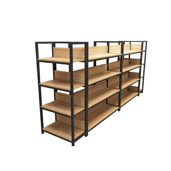 Divided Storage Stand Box for Custom Display Stand Modern Miniso Wood Display Rack