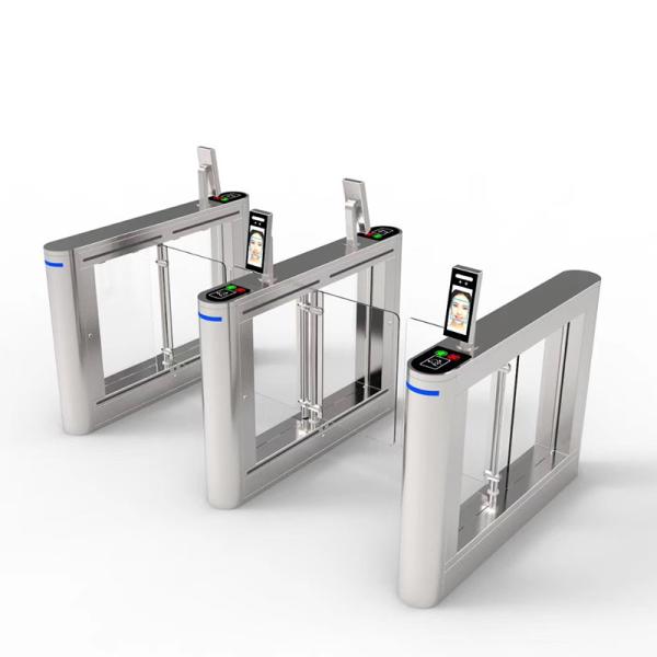 SS Housing Turnstile Barrier Gate , Access Control Security Swing Gate