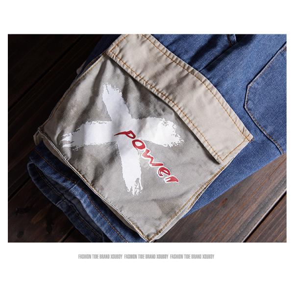 El vintage del ODM del OEM lava los pantalones cortos ligeros del cargo de los hombres apenados de los vaqueros para el verano