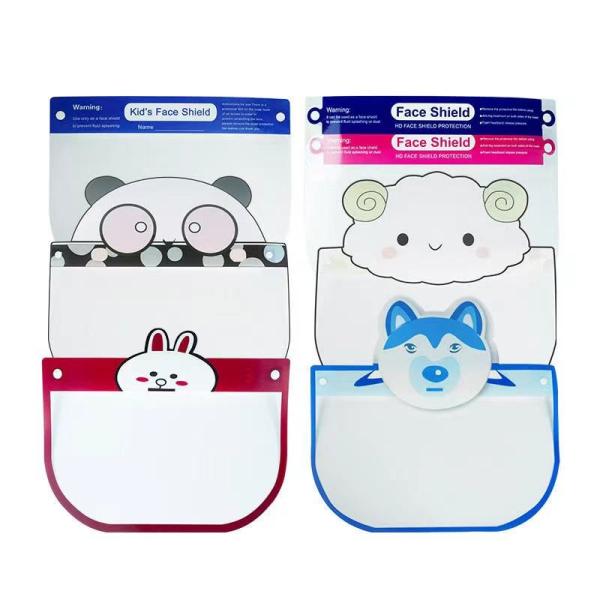 Plastic Full Pictures Anti -Fog Glasses Adjustable Cover Protector Kid Face Shield For Kids