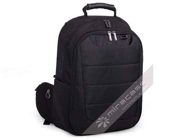 OEM Black Multi - Functional Nylon 15.6” Lightweight Laptop Back Pack with Padded Sleeve
