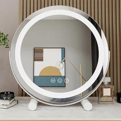 3000K - 6000K LED Makeup Mirror Round Touch Screen Light Up Mirror