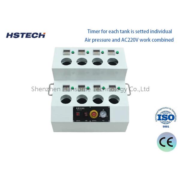 8 tanks and LED display time controller it ensures and solder paste thawing process