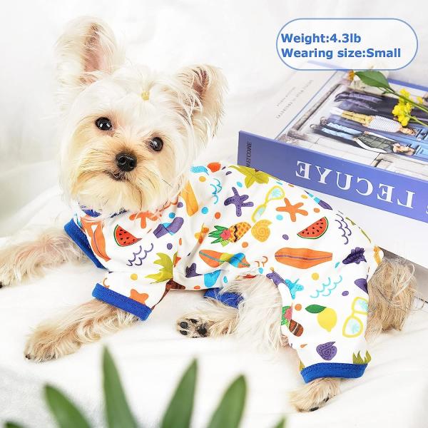 Pet Shirts for Small Dogs Cats,Soft and Breathable Dog Printed Clothes with Cute Patten,Dog Sweatshirt Outfit
