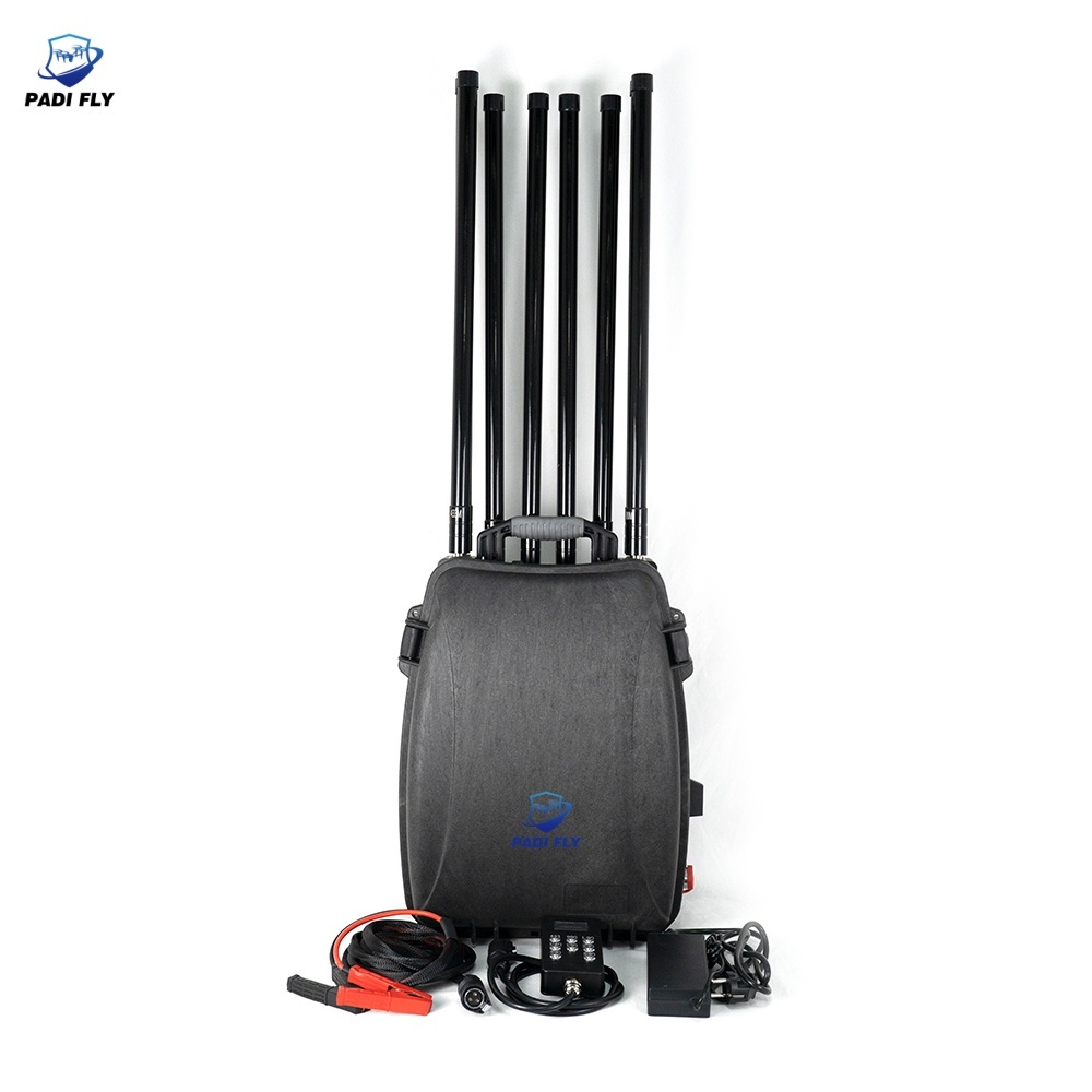 8 Band 10-Channel 500W High Power Backpack Anti-Fpv Uav Jammer