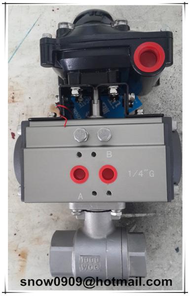 AT series aluminum alloy  pneumatic 90 degree rotary actuator  for ball valves