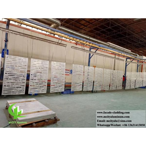 Металлическая облицовка Алюминиевые фасады Металлический экран для стенной облицовки порошкообразным покрытием черным