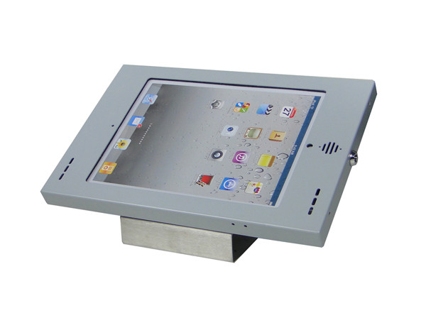 Kiosque de clôture d'iPad de sécurité avec la clé fermant à clef pour de bureau ou fixé au mur