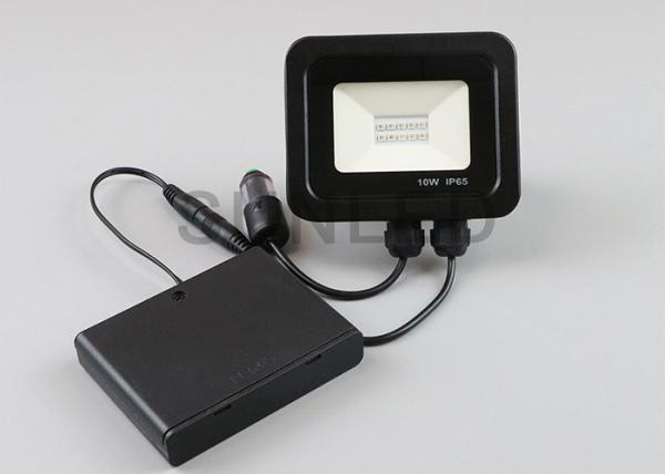 Luz de inundação conduzida Ultrathin recarregável 10w da segurança da microplaqueta de Epistar RGB para o jardim