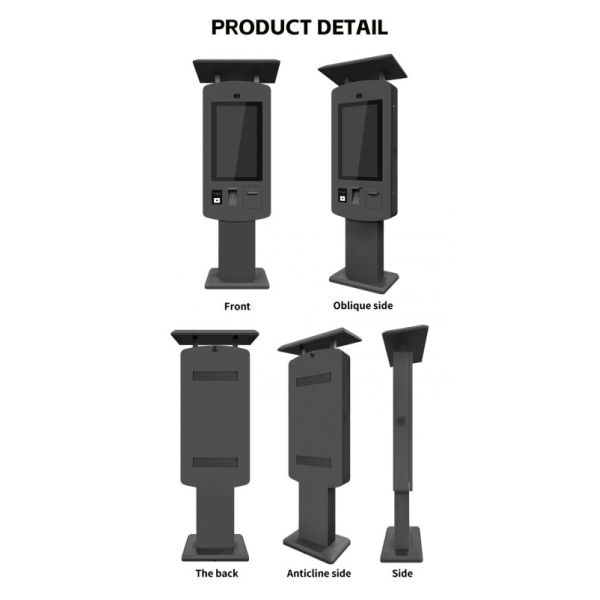 Waterproof High-Brightness 24/7 Operation Self Service Kiosk for Outdoor Payment and Ordering