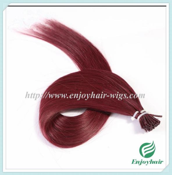 Pre-Bonded Hair 10-28 100s/pack 530# color Straight Human Hair hair extension malaysian