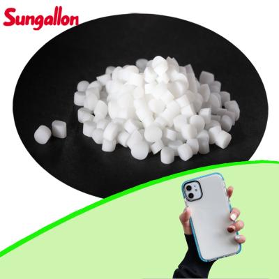 40A ~ 90A Vulcanizantes termoplásticos Brancos Opacos Materiais elastoméricos TPR Material plástico para caixa de telefone
