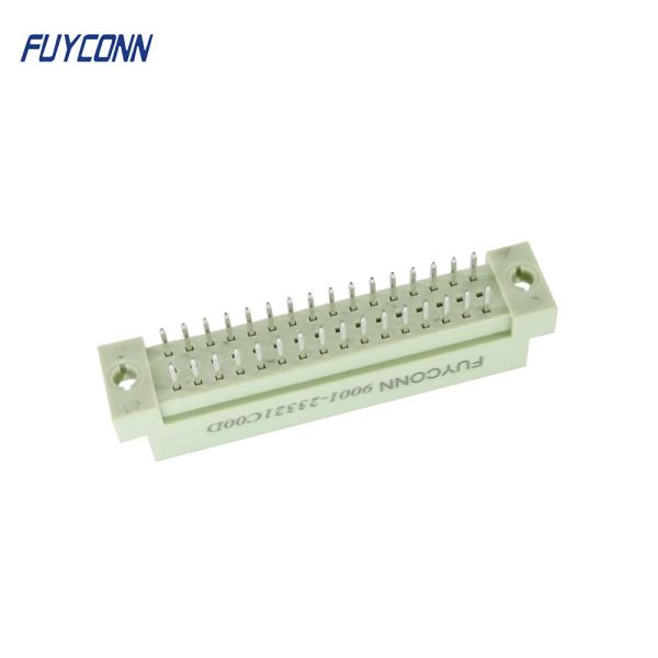 Conector vertical do homem DIN41612 das fileiras 32P do conector 3 do PWB Eurocard