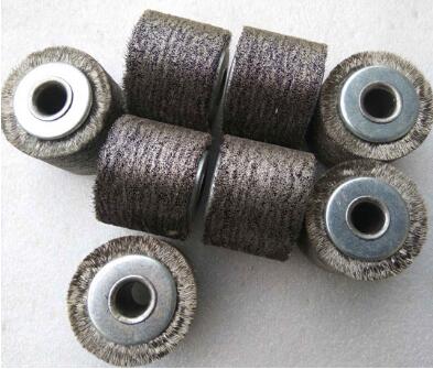 Copper Wire Cable Peeling Brush 1.4 Inch Wide Face Stainless Steel Wire