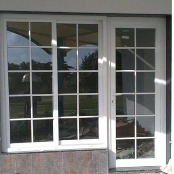 Modern Design Aluminum Double Glazing Window and Door Decoration with Georgian Bars