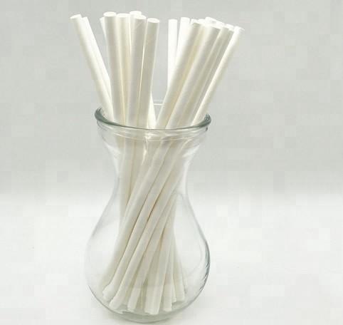 6mm Diameter Kraft Paper Sucker Straws for Lollipop Drinking Natural and Biodegradable