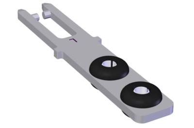 Euchner BETAETIGER-P-GNT Actuador para interruptor de segurança NP/GP/TP, aumento de ultrapassagem 074576