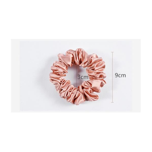 100% Pure Mulberry Silk Pink Oversized Scrunchies Silk Hair Ties Elastics Ponytail Holder