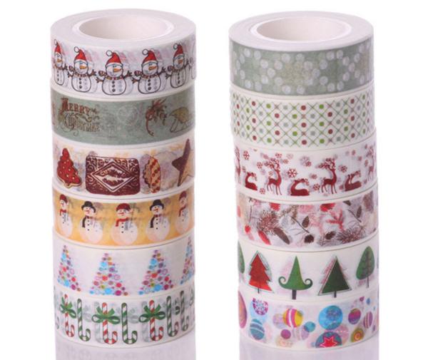 Chrismas holiday theme washi tape, Customized washi tape, washi masking tape