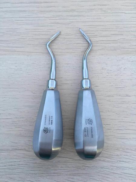 Tiger Stainless Elevator Dental Instrument , Oral Surgery Instruments Flohr Type