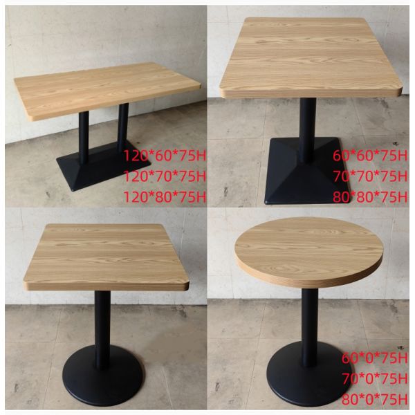 Minimalist 60cm Round Table for 2 Seater Restaurant Cafe Furniture Classic Style