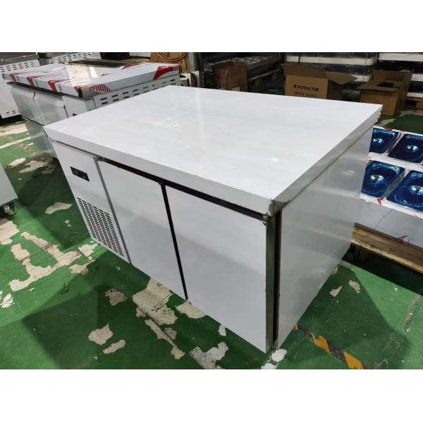1.2M Commercial sous-sol réfrigérateur réfrigérateur bureau pour la cuisine Guangzhou usine table de travail en acier inoxydable