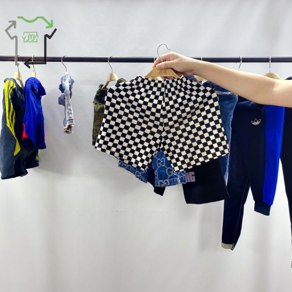 Ukay Used Children's Casual Pants Mixed Colors Grade A Kids 2nd hand Trousers