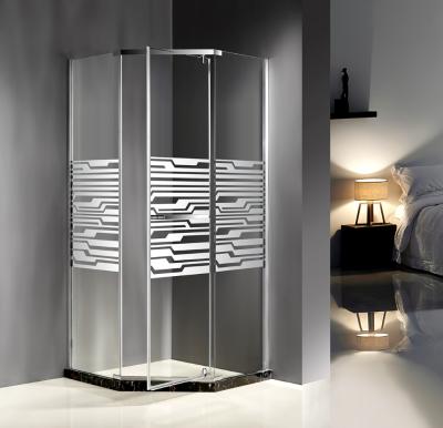 Custom 900MM Quadrant Shower Enclosures Mirror Glass Dimond Shape Pivot Door