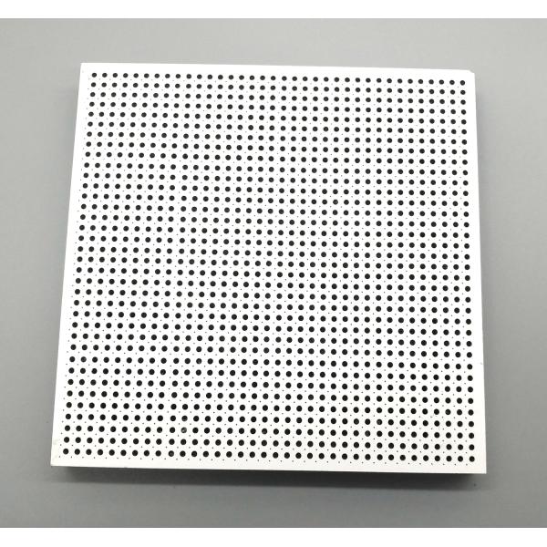 Salón de deportes 16/16/6mm Blanco laminado de madera perforado panel acústico tablero de insonorización