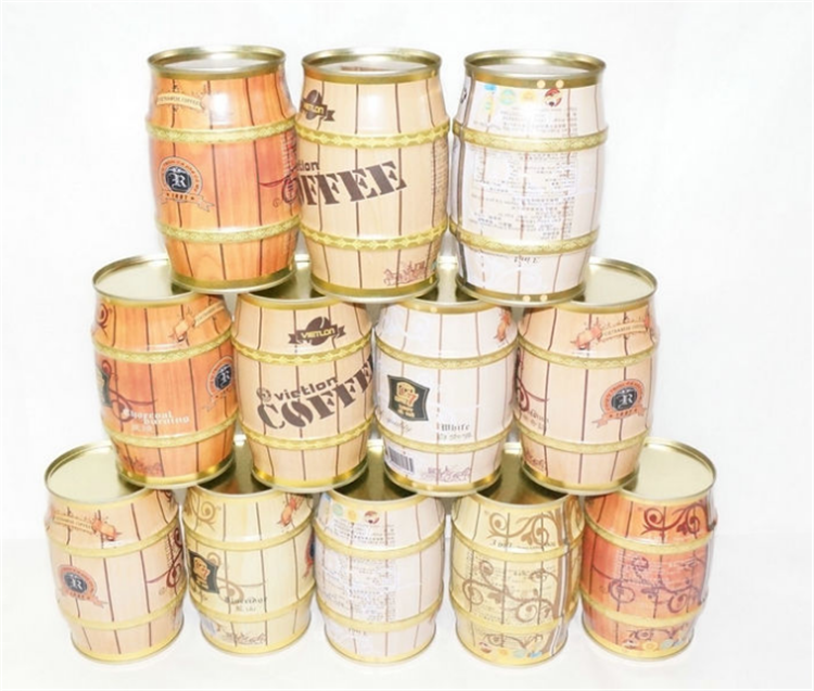 High Quality Best Price 330ml 355ml 473ml 500m Empty Metal Tin Printed Coffee/tea Round Jars Supplier with Easy Pull Cover