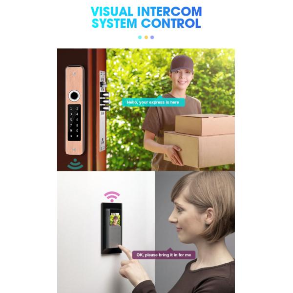 IP68 Waterproof FPC Fingerprint Smart Door Lock Bluetooth Antique