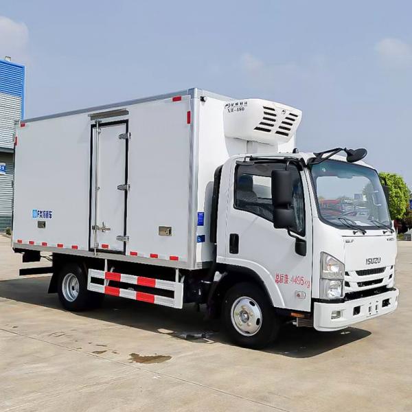 4100*2100*2100mm Box Dimensions Isuzu 2024 Battery Driven Refrigerator Truck Refrigeration Unit for Manual Transmission