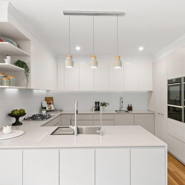 Modern Design Luxury White Lacquer Kitchen Cabinet For House Use