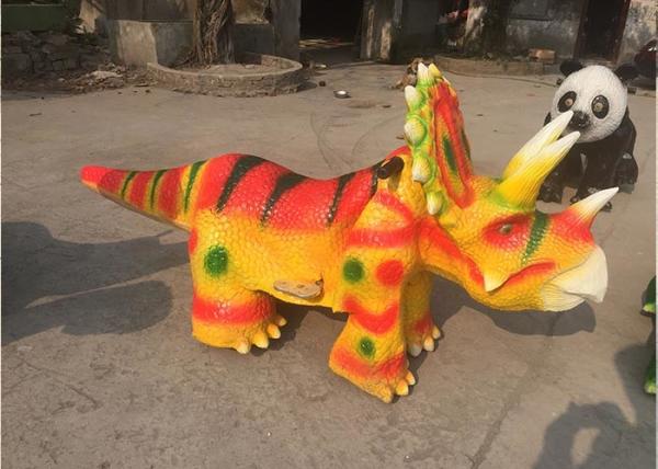 2.5 - passeio Animatronic a fichas amarelo longo do dinossauro do carro de bateria do dinossauro de 3m