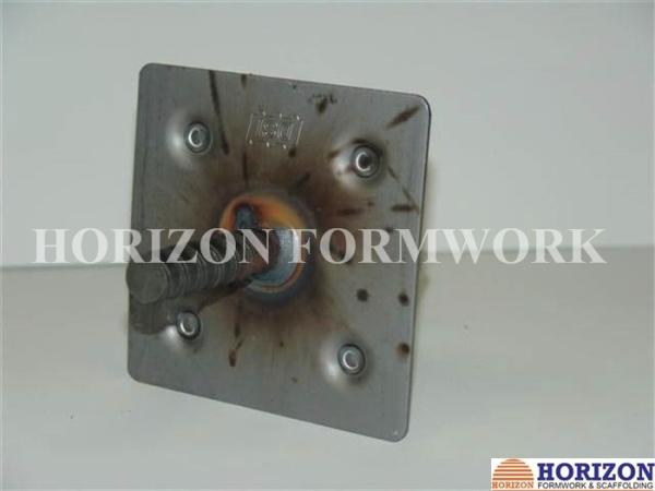 Waterproof Walls Galvanized Tie Rods Steel Non Recoverable With Welded Plate