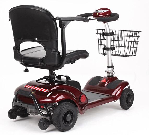 270W Elderly 4 Wheel Electric Mobility Scooter With Basket