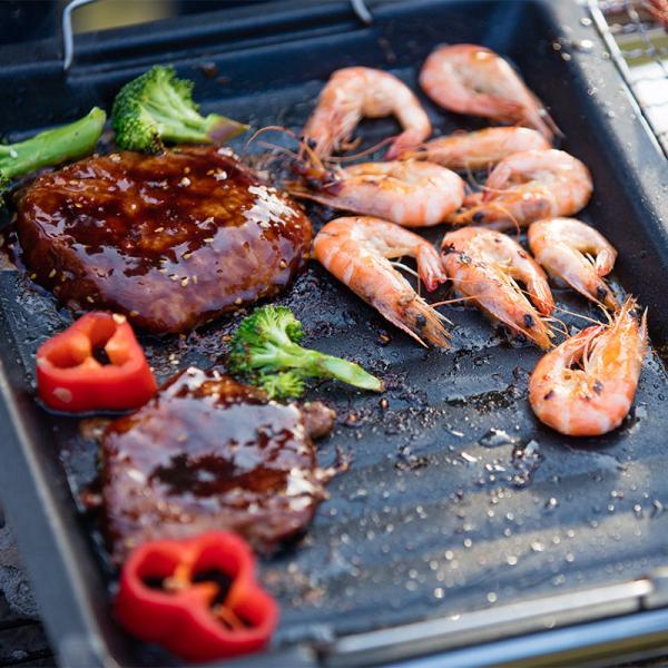 Affordable Grill Pan Non Stick Frying Pan Rectangle Camping Outdoor Cookware